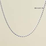 Dây Chuyền Bạc Cho Bé Mắt Kiểu Dây Tròn Xoắn Sợi Tinh Tế D2411120044