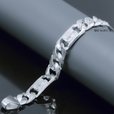 Lắc Tay Bạc Nam Mắt Dẹt 2 Mặt Hình Con Bọ Cạp L2410060013