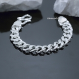 Lắc Tay Bạc Nam Mắt Xích Đơn Dạng Mắt Vừa L2410060015