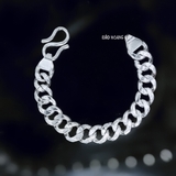 Lắc Tay Bạc Nam Mắt Xích Đơn Dạng Mắt Vừa L2410060015