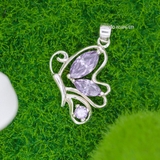 Mặt Dây Chuyền Bạc Nữ Phong Thủy S925 Hình Cánh Bướm