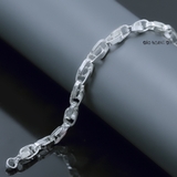 Lắc Tay Bạc Nam Bản Nhỏ Kiểu Móc Đôi L2410060020