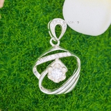 Mặt Dây Chuyền Bạc Nữ S925 Thiết Kế Hoa Nhỏ Xinh Trung Tâm M2409230071