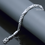 Lắc Tay Bạc Nam Bản Nhỏ Kiểu Móc Xoắn L2410060019