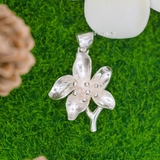 Mặt Dây Chuyền Bạc Nữ S999 Hoa Trơn Không Cành M2409220034
