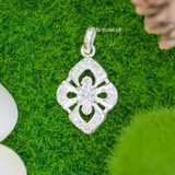 Mặt Dây Chuyền Bạc Nữ Chiếc Lá Đá 4 Ly M2409230079