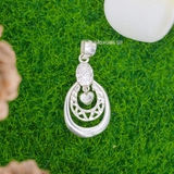 Mặt Dây Chuyền Bạc Nữ S925 Kiểu Dáng Dài Đính Đá Đẹp M2409230028