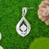 Mặt Dây Chuyền Bạc Nữ S990 Hình Chiếc Lá Trơn Ít Đá M2409230011