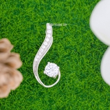 Mặt Dây Chuyền Bạc Nữ Chiếc Lá Nhỏ Đá 5 Ly M2409230046