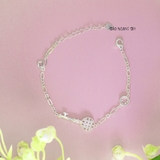 Lắc Tay Bạc Nữ S925 Chiếc Chìa Khóa Đá Lấp Lánh L2410160019
