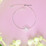 Lắc Tay Bạc Nữ S925 Sợi Mì Vuông Hậu Duệ Mặt Trời Nhiều Size