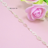 Lắc Tay Bạc Nữ S925 Mặt Tròn Cây Dừa Phay Sáng Đẹp L2410160021