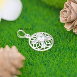 Mặt Dây Chuyền Bạc Nữ Tròn Thiết Kế Tỉ Mỉ Tinh Tế M2409230027