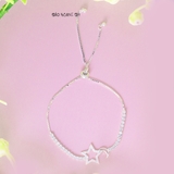 Lắc Tay Bạc Nữ Trăng Sao Đá Lấp Lánh Free Size L2410160018