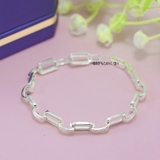 Lắc Tay Bạc Nữ S925 Hình Chữ Nhật Thanh Lịch Trẻ Trung L2410080028
