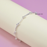 Lắc Tay Bạc Nữ S925 Dạng Sợi Mảnh Hình Ống Nhòm L2410080002