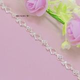 Lắc Tay Bạc Nữ S990 Nguyên Chất Chữ D Gắn Nơ Nhỏ Xinh L2410070033