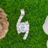 Mặt Dây Chuyền Bạc Nữ Đá Oval Sang Trọng  M2409230017
