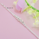 Lắc Tay Bạc Nữ S990 Nguyên Chất Hạt Tròn Phay Sáng Đẹp L2410080029