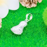 Mặt Dây Chuyền Bạc Nữ Tượng Phật Quan Thế Âm Bồ Tát Size Vừa Rỗng Mặt Sau M2409240057