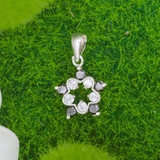 Mặt Dây Chuyền Bạc Nữ Hình Ngôi Sao 5 Cánh Sáng Tạo M2409210017