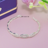 Lắc Tay Bạc Nữ Kiểu Dáng Đơn Giản Đính Đá Đẹp L2410080031