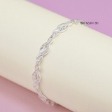 Lắc Tay Bạc Nữ S925 Hình Sợi Xoắn Dày Đẹp Chắc Chắn L2410080020