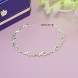 Lắc Tay Bạc Nữ S925 Hình Sợi Xoắn Dày Đẹp Chắc Chắn L2410080020