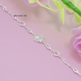 Lắc Tay Bạc Nữ S990 Nguyên Chất Cỏ 4 Lá May Mắn L2410070042