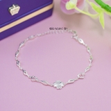 Lắc Tay Bạc Nữ S990 Nguyên Chất Cỏ 4 Lá May Mắn L2410070042