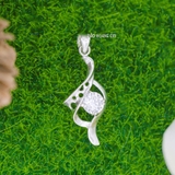 Mặt Dây Chuyền Bạc Nữ S925 Thiết Kế Đơn Giản Đính Đá Lấp Lánh M2409210005