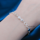 Lắc Tay Bạc Nữ S925 Nguyên Chất Hình Nơ Vô Cực L2410070029