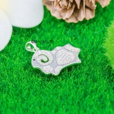 Mặt Dây Chuyền Bạc Trẻ Em Hình Con Cừu Bông Đính Đá Xinh M2412130020