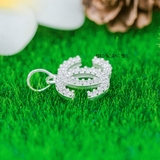 Mặt Dây Chuyền Bạc Nữ Chữ X Đính Đá Nhiều Style