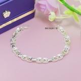 Lắc Tay Bạc Nữ Hình Số 8 Đính Đá Trắng Nhỏ L2410080032