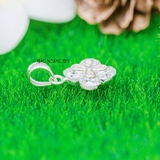 Mặt Dây Chuyền Bạc Nữ Hoa 4 Cánh Đá Xinh Xắn M2412170042