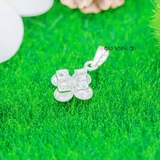 Mặt Dây Chuyền Bạc Nữ Hoa 4 Cánh Đá Xinh Xắn M2412170042