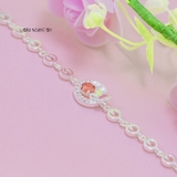Lắc Tay Bạc Nữ Đá Cam Cánh Bướm Tinh Tế L2410130027