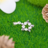 Mặt Dây Chuyền Bạc Nữ Hình Ngôi Sao 5 Cánh Sáng Tạo M2409210017