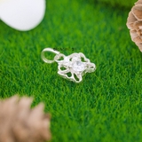 Mặt Dây Chuyền Bạc Nữ Thiết Kế Mặt Mèo Đính Đá M2409210042