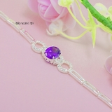 Lắc Tay Bạc Nữ Đá Tím Nổi Bật Sang Trọng L2410130026