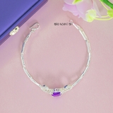 Lắc Tay Bạc Nữ Đá Tím Nổi Bật Sang Trọng L2410130026