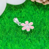 Mặt Dây Chuyền Bạc Trẻ Em Bông Hoa Hồng 6 Cánh Nhỏ Xinh M2412130012