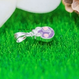 Mặt Dây Chuyền Bạc Trẻ Em Hình Ếch Tím Dễ Thương M2412130014