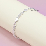 Lắc Tay Bạc Nữ S990 Nguyên Chất Trái Tim Vô Cực L2410070028