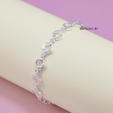 Lắc Tay Bạc Nữ Hình Số 8 Móc Dày Chắn Chắn L2410070047