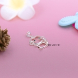 Mặt Dây Chuyền Bạc Trẻ Em S925 Hình Con Khỉ Đáng Yêu Trơn Ít Đá M2409260054