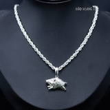 Mặt Dây Chuyền Bạc Trẻ Em Hình Con Heo Rừng M2412130021