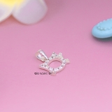 Mặt Dây Chuyền Bạc Trẻ Em Mặt Mèo Kitty Rỗng Đính Đá Nhỏ Xinh M2409270046
