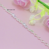 Lắc Tay Bạc Nữ S990 Nguyên Chất Đá Trái Tim Lấp Lánh Tinh Tế L2410070048